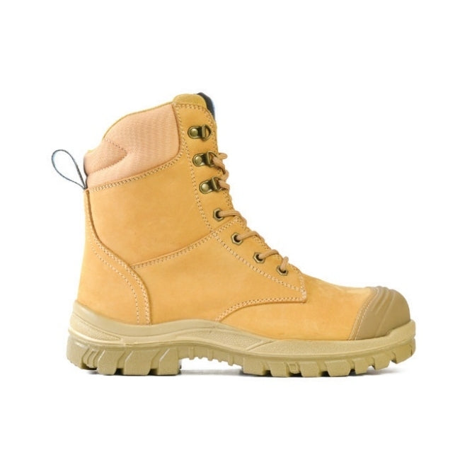 Bata Industrials Defender Wheat Nubuck Zip Lace Up 150mm Safety Boot