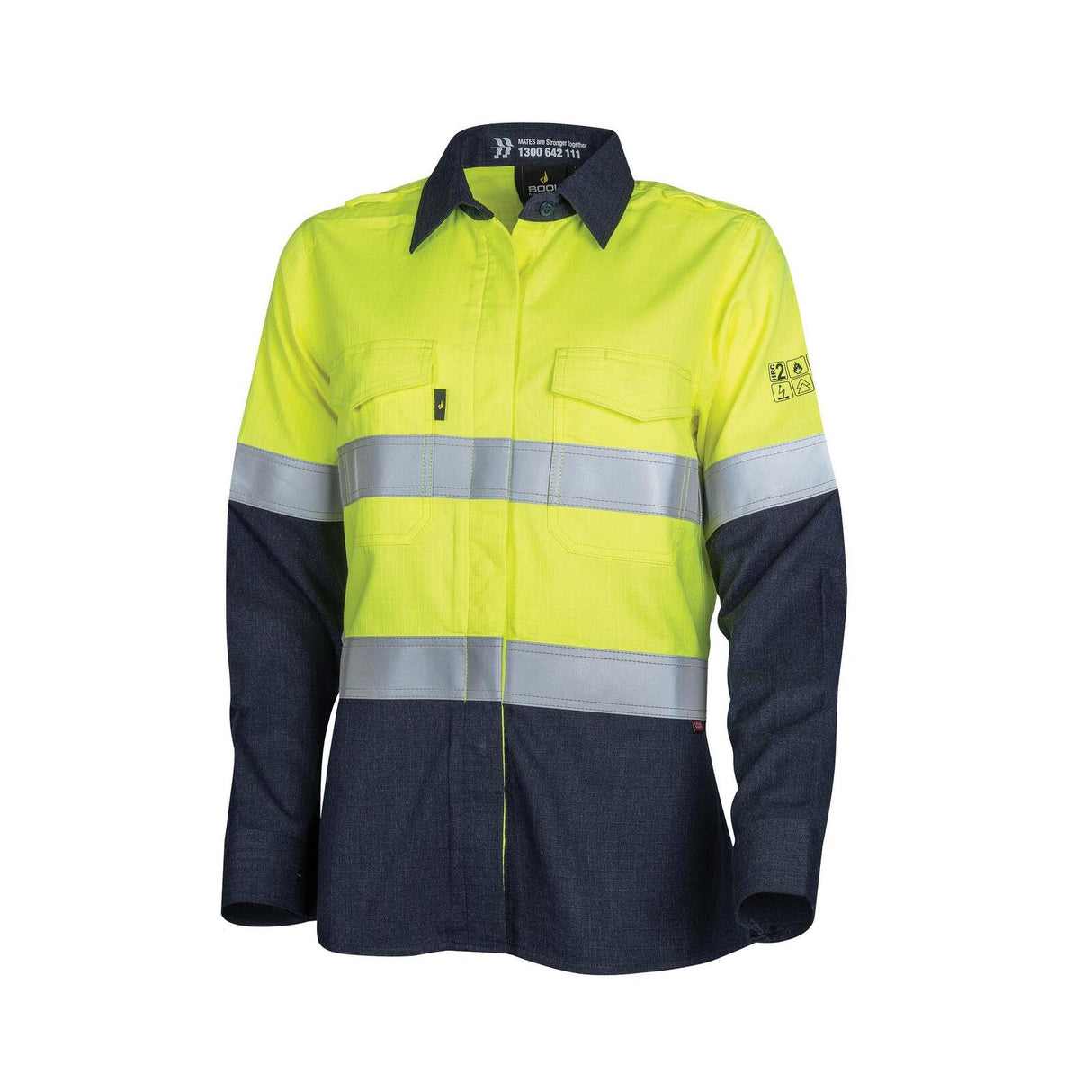 Bool Workwear Womens Regular Weight PPE2 FR Shirt with Loxy‚Ñ¢ Reflective Tape