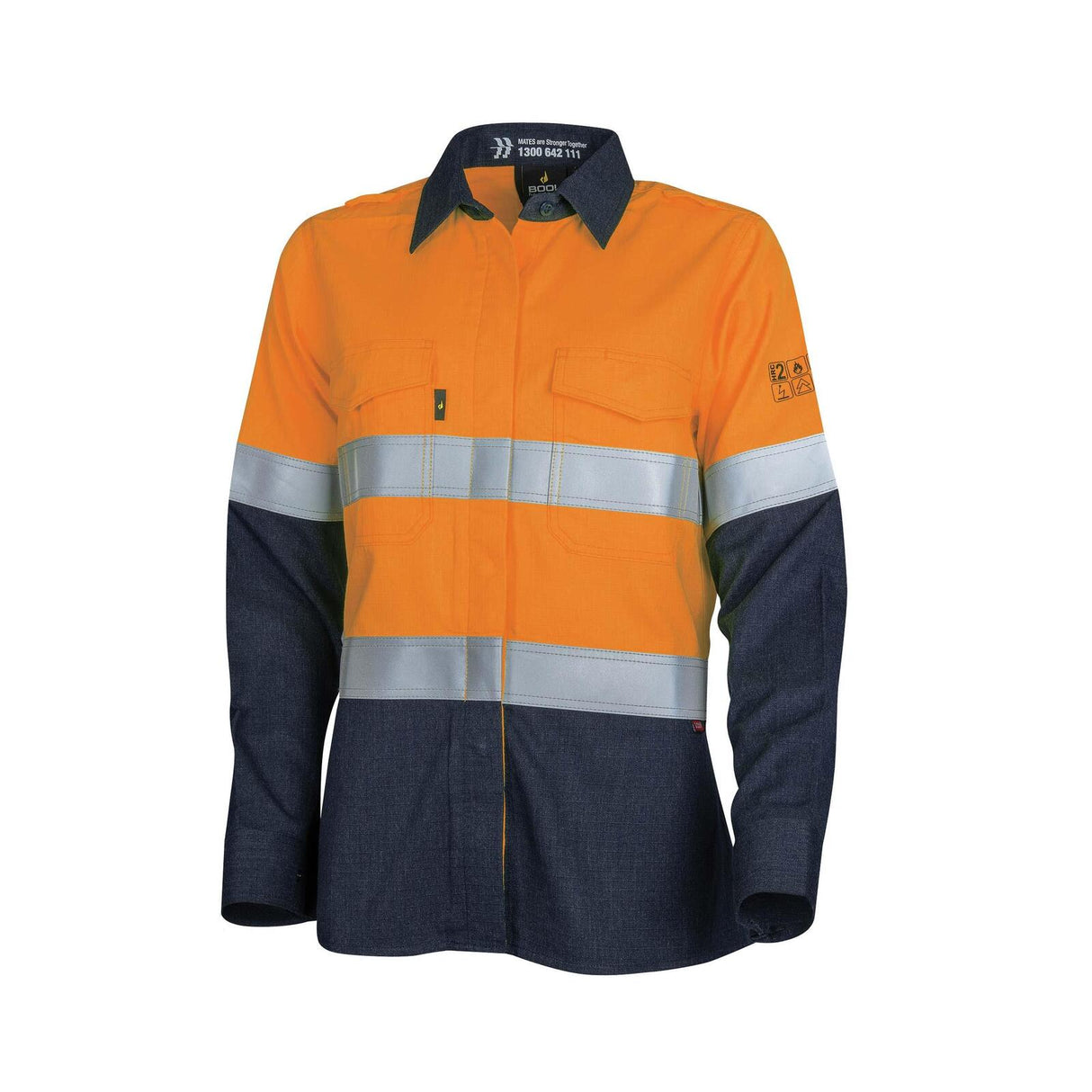 Bool Workwear Womens Regular Weight PPE2 FR Shirt with Loxy‚Ñ¢ Reflective Tape