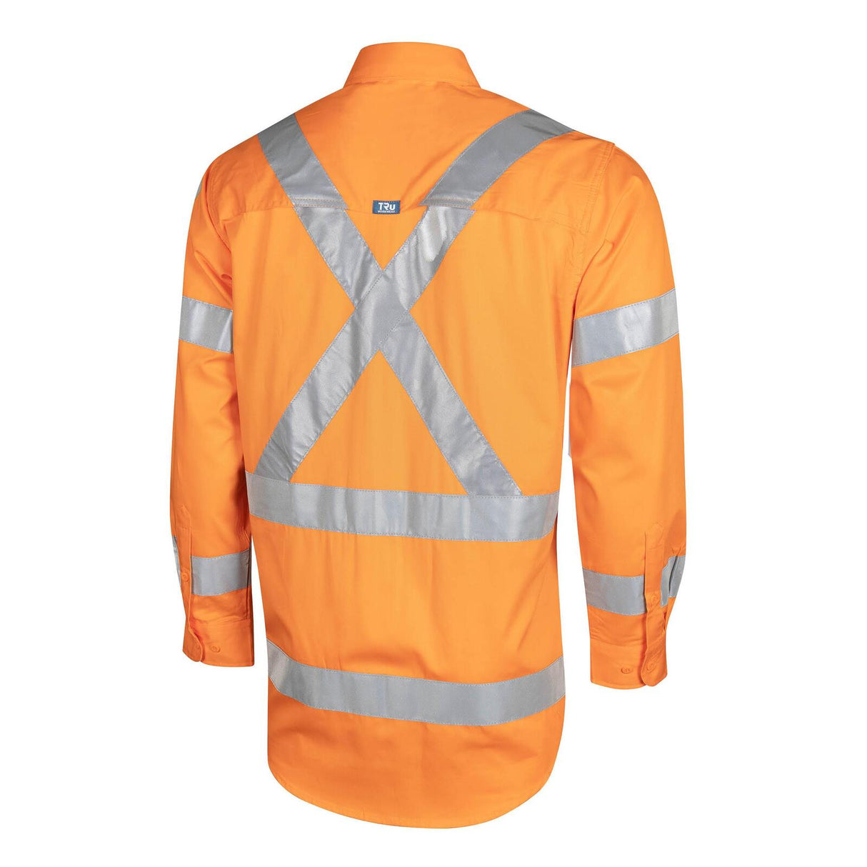 TRU Workwear Lightweight NSW Rail Vented Hi-Vis Drill Shirt with Reflective Tape