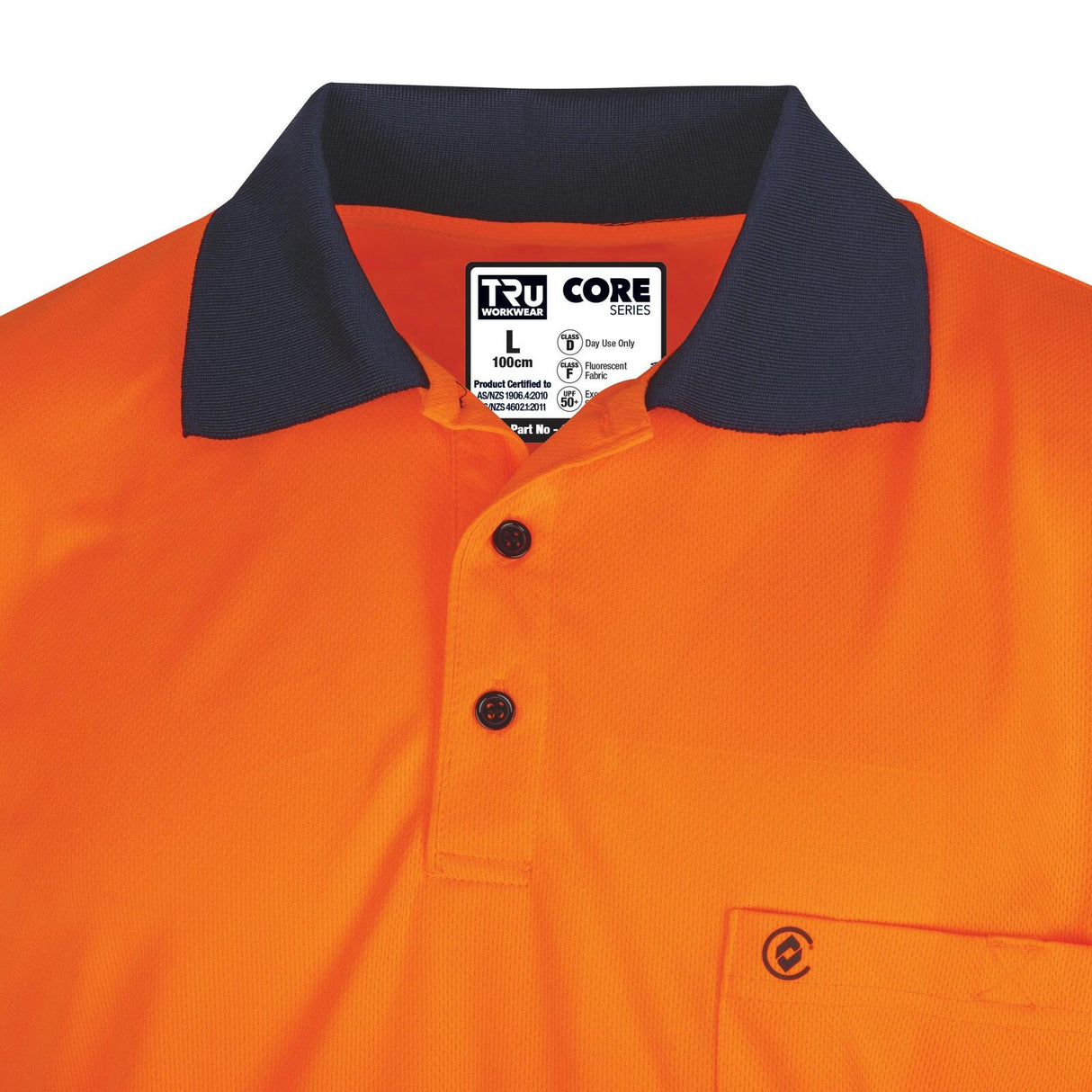 Tru Workwear Micromesh S/S Hi-Vis Polo Shirt