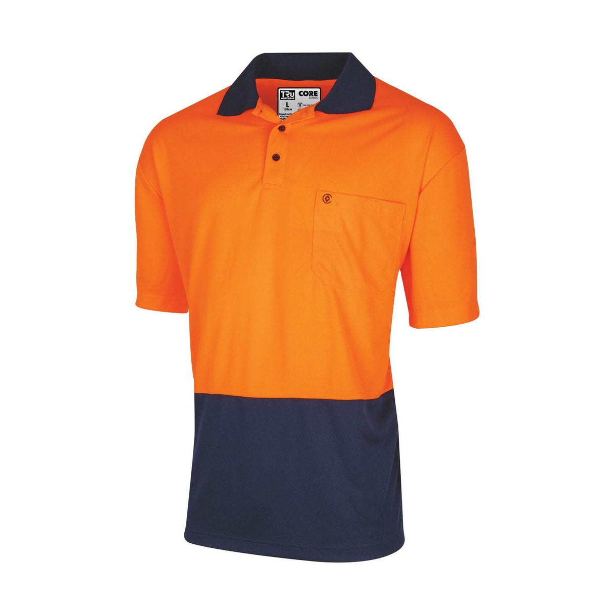 Tru Workwear Micromesh S/S Hi-Vis Polo Shirt