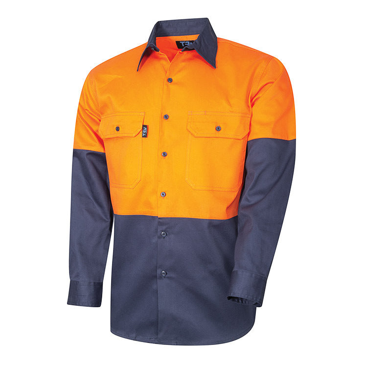TRU Workwear Regular Weight Hi-Vis Cotton Shirt