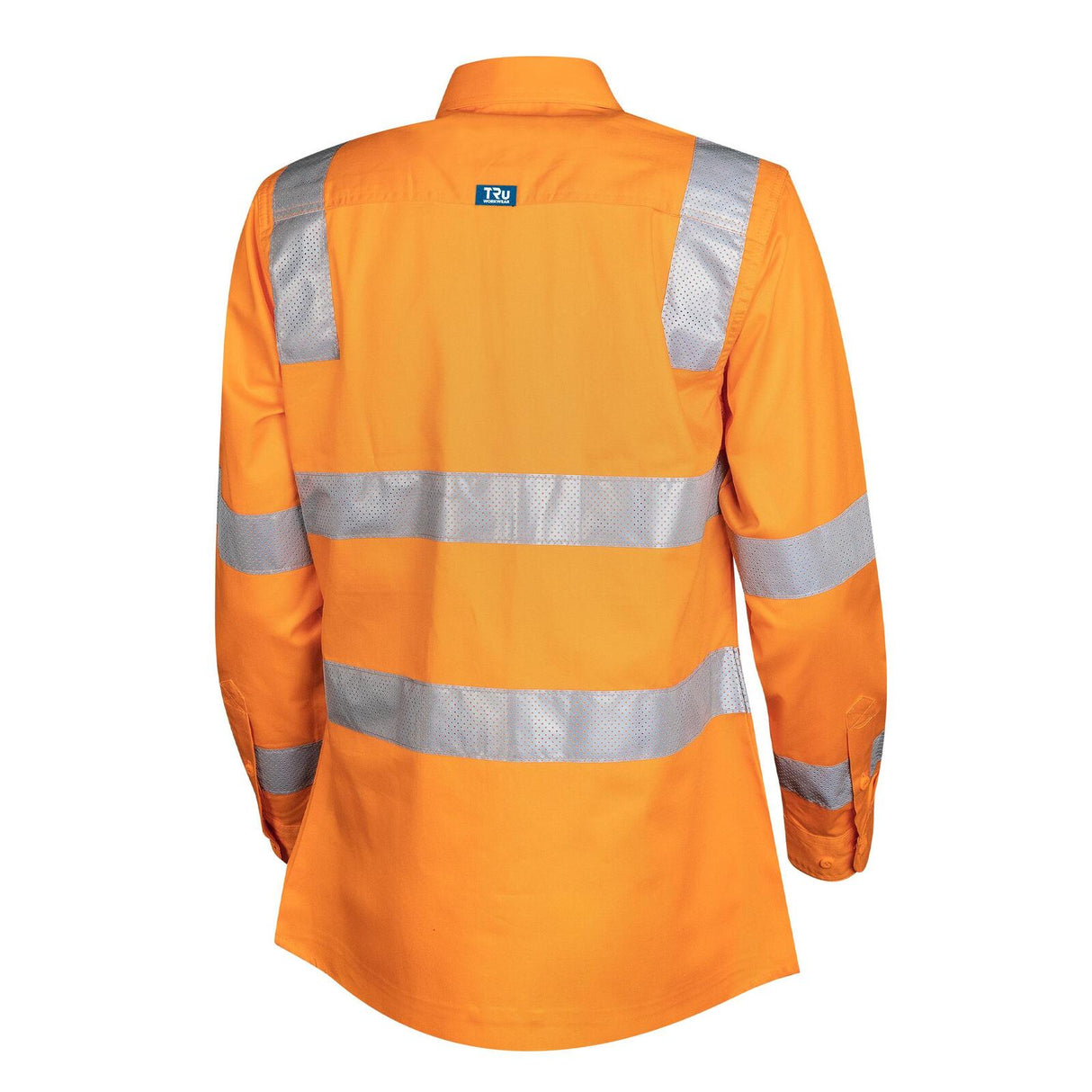 TRU Workwear VIC Rail Lightweight Vented L/S Hi-Vis Drill Shirt With Reflective Tape