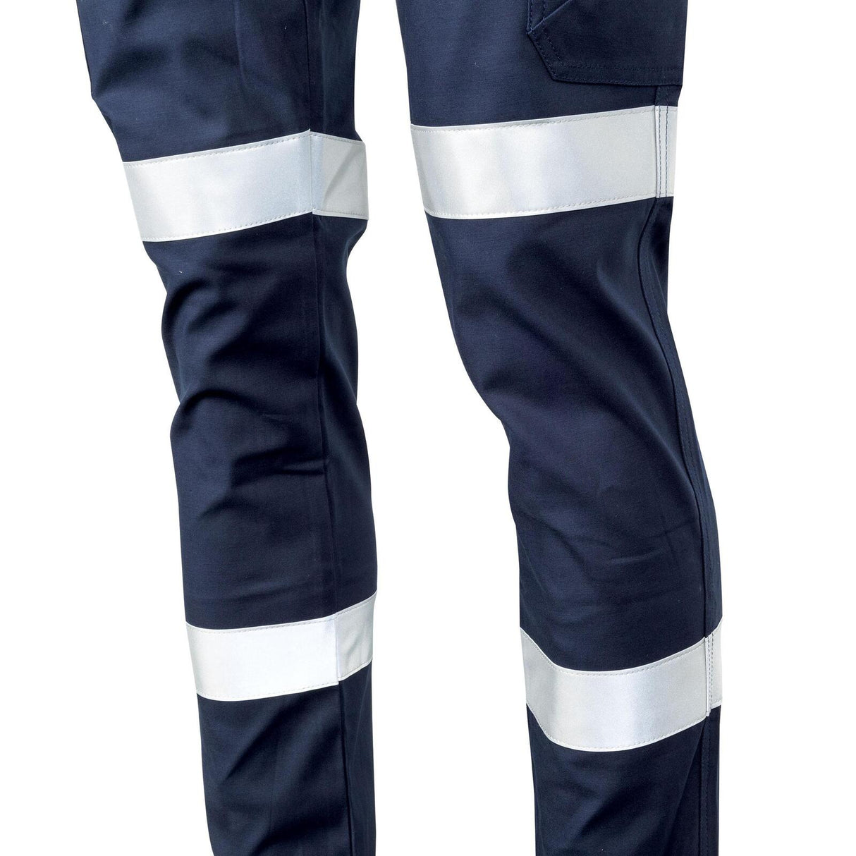 TRU Workwear Womens Midweight Cotton Stretch Cargo Trousers with Biomotion Reflective Tape