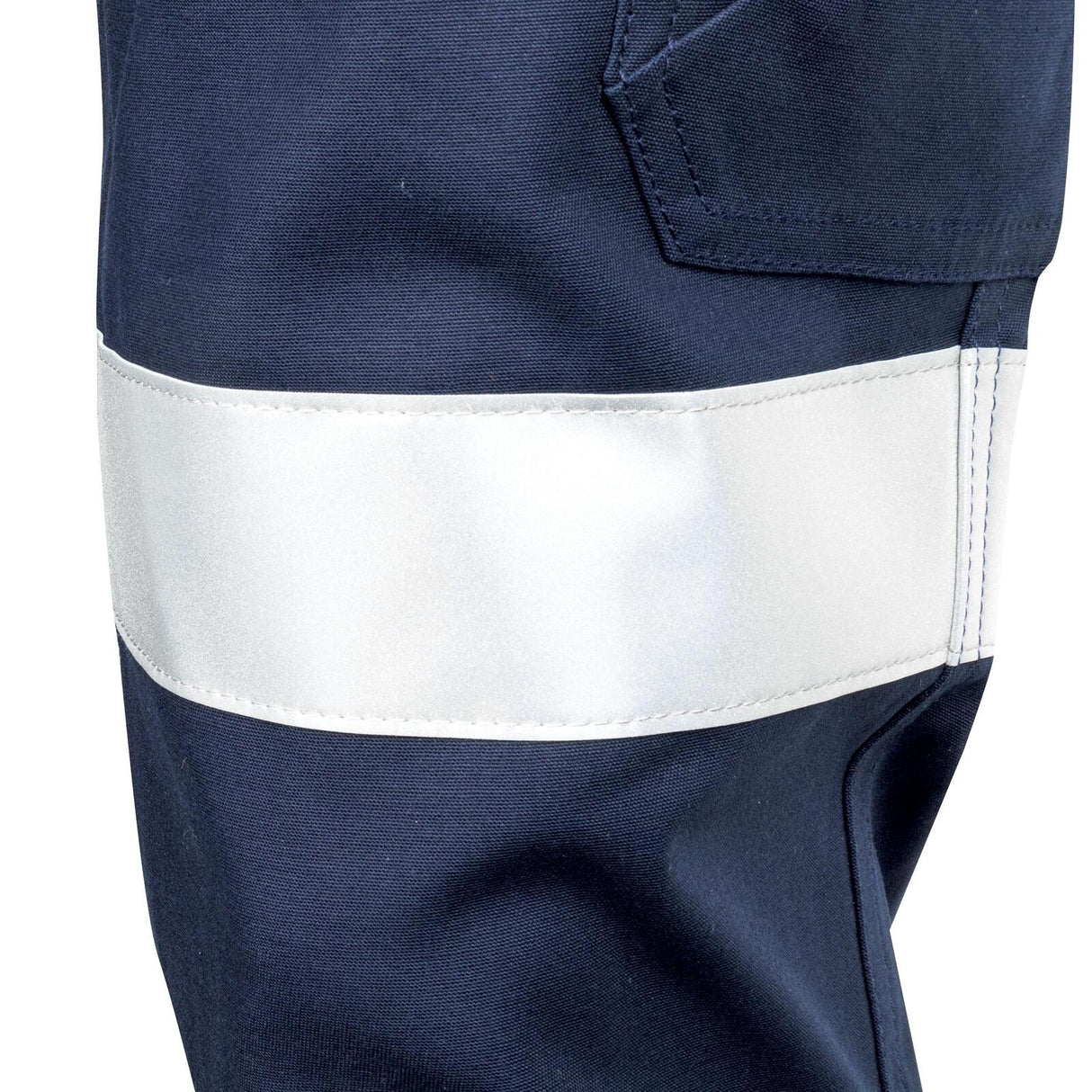 TRU Workwear Womens Midweight Cotton Stretch Cargo Trousers with Biomotion Reflective Tape