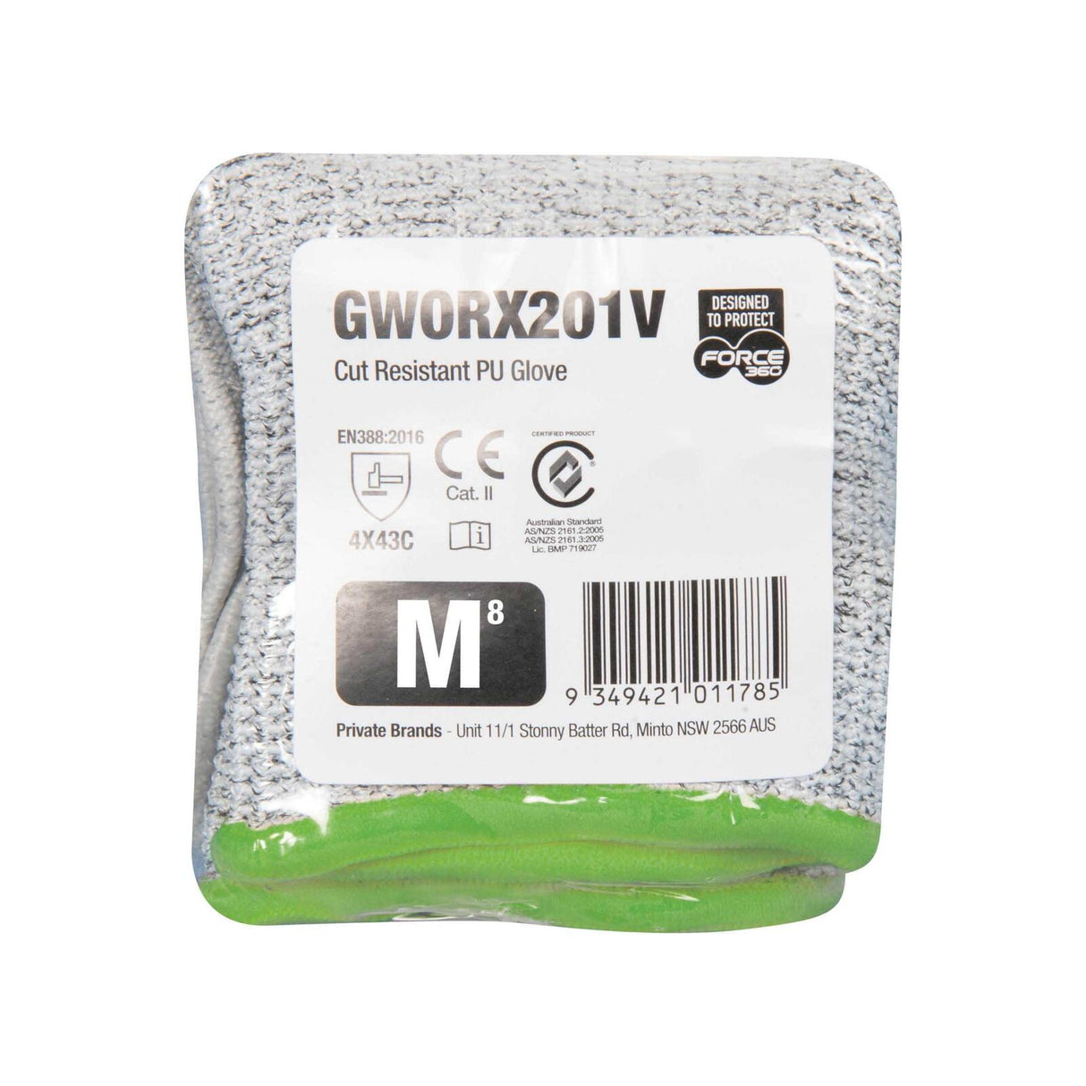 Force360 Cut Resistant PU - Vend-Ready Packaging