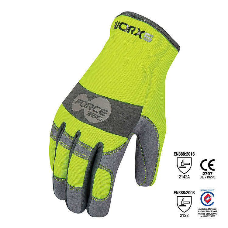 Force360 Worx 5 Original Fast Fit Mechanics Glove 12 Pack