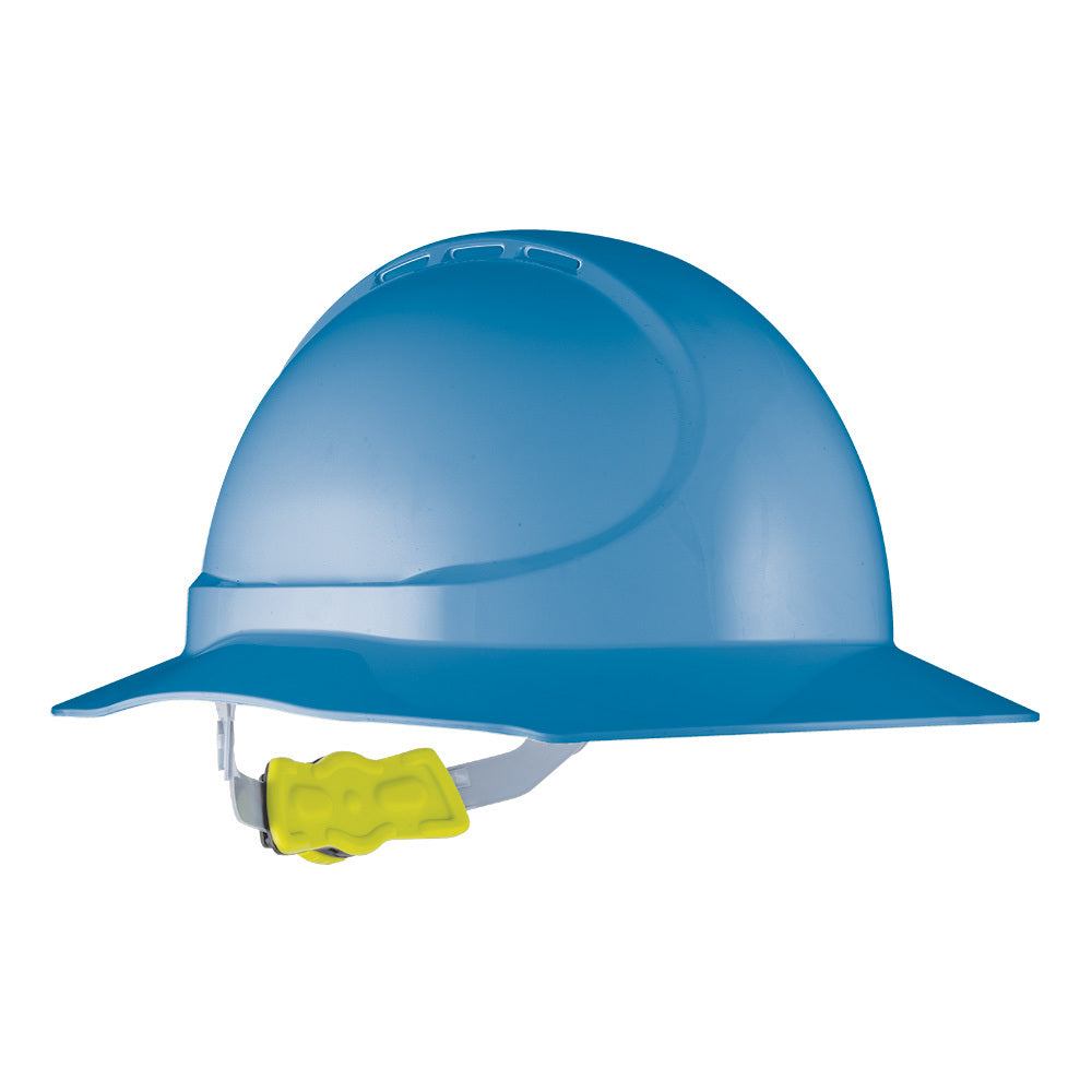 Force360 GT12 Type 1 ABS Non-Vented Broad Brim Hard Hat with Ratchet Harness