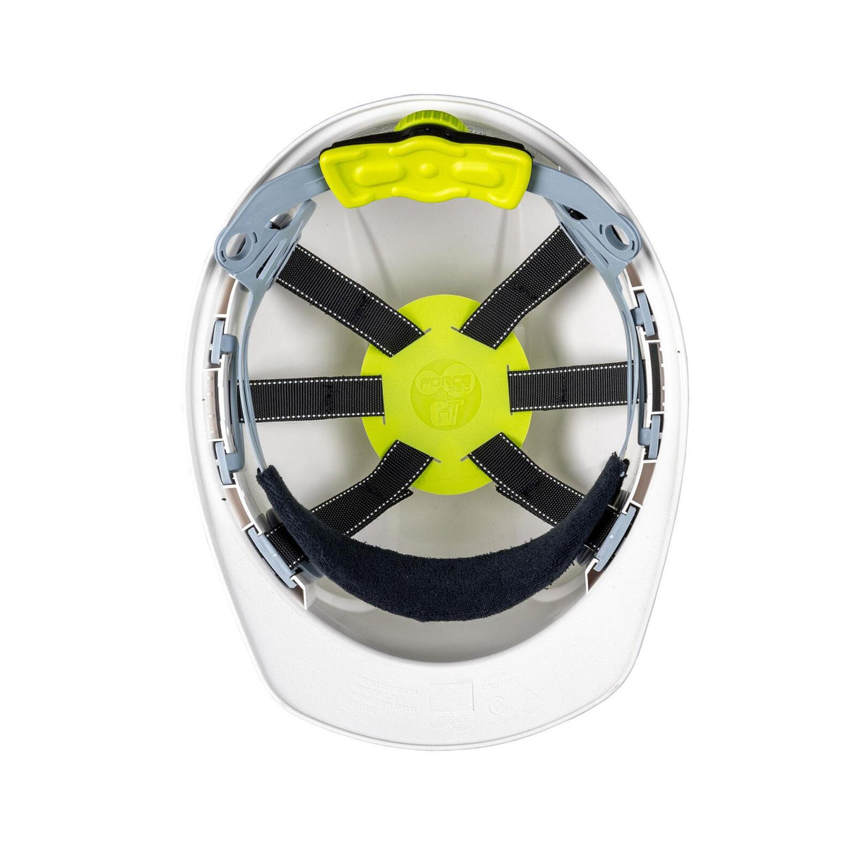 Force360 GTE8 Essential Type 1 ABS Non-Vented Miners Hard Hat with Ratchet Harness