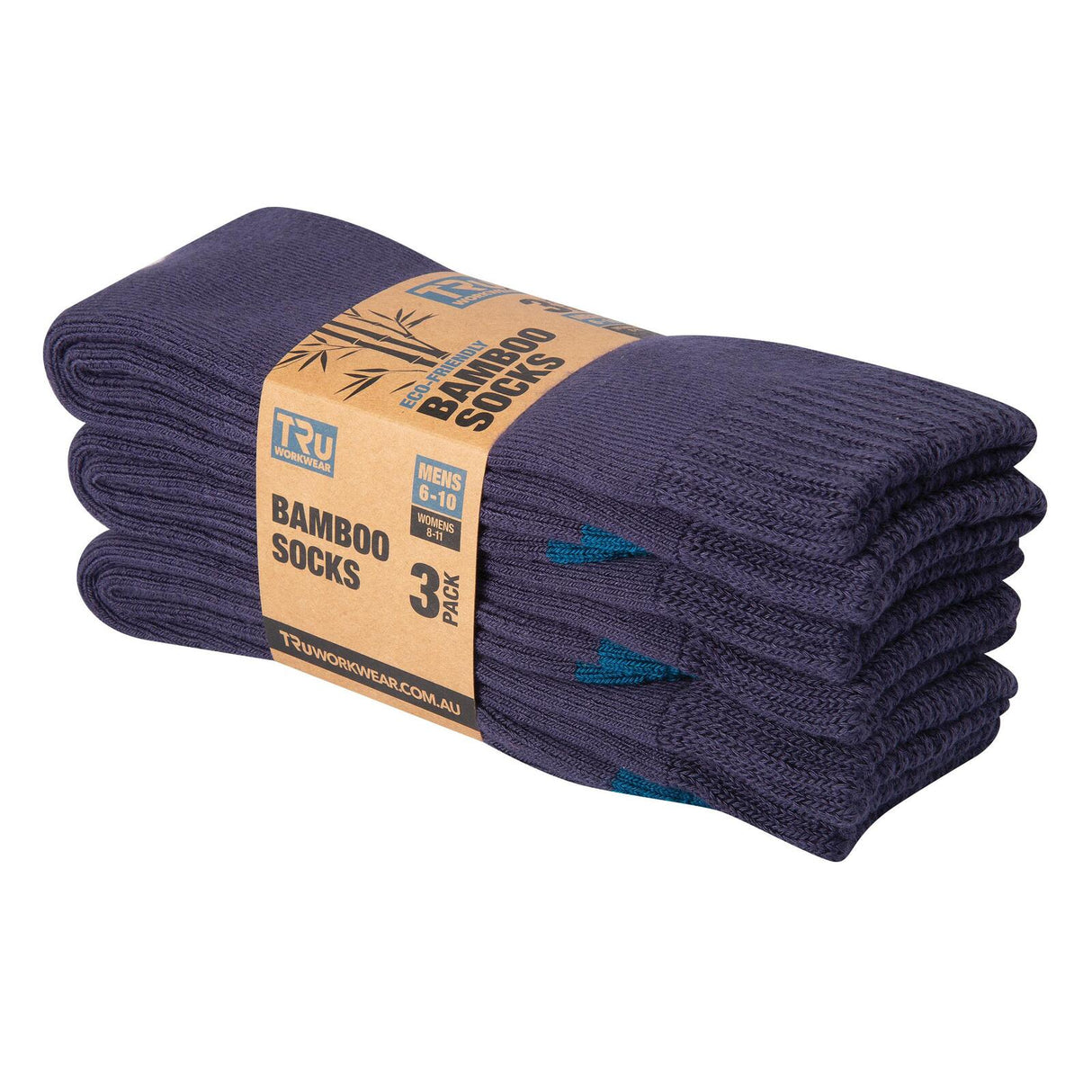 TRU Workwear Eco-Friendly Bamboo Socks - Triple Pack
