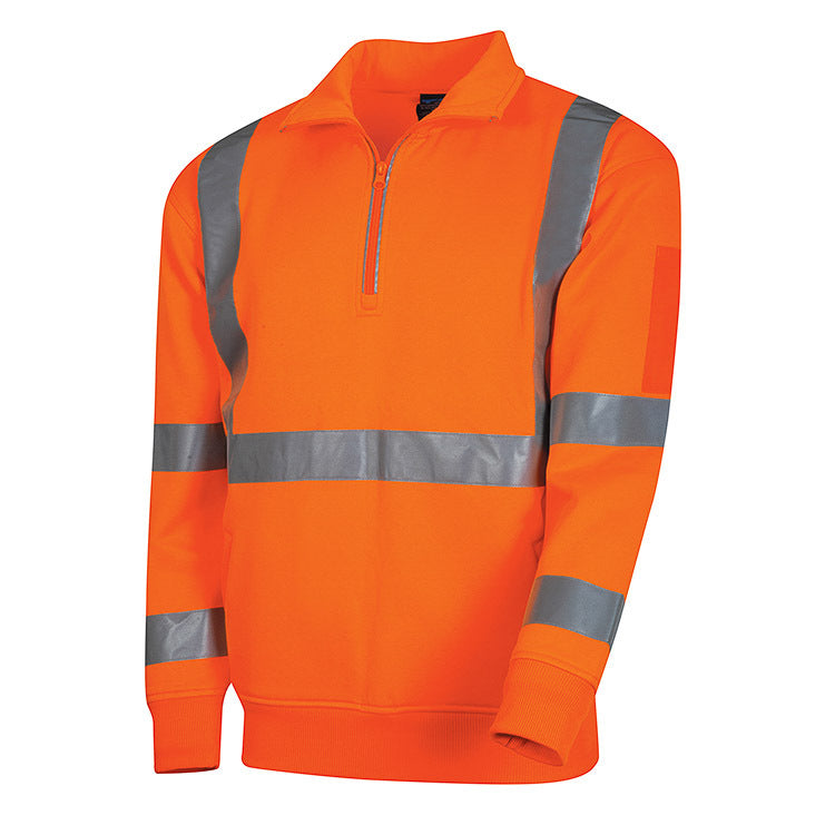TRU Workwear 1/4 Zip Fleece Jumper with TruVis Tape