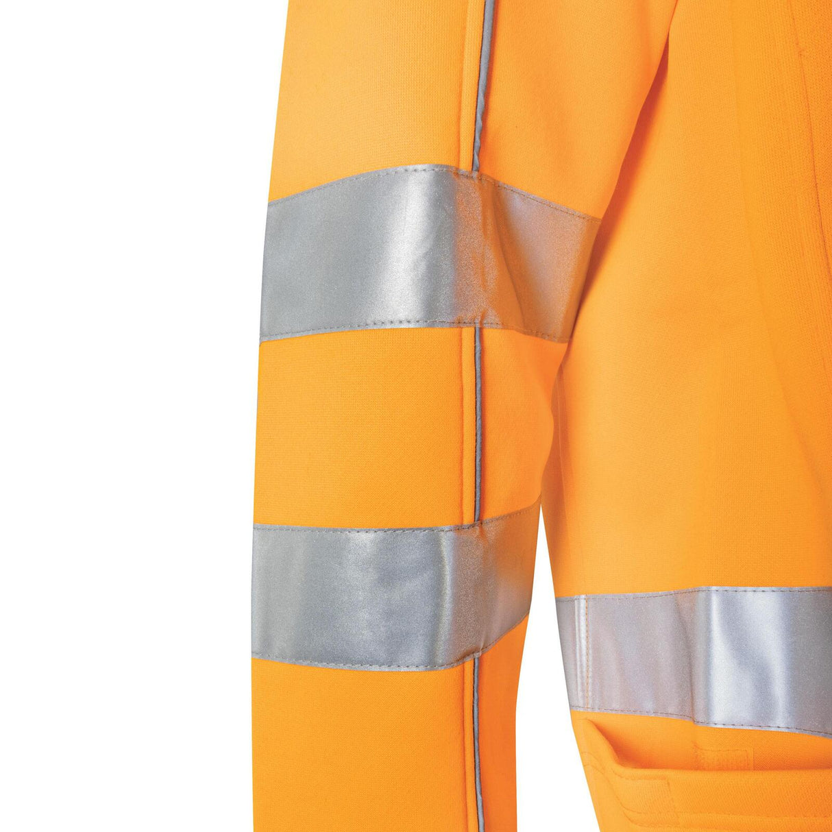 TRU Workwear Fleece Hoodie with Reflective Tape - NSW Rail