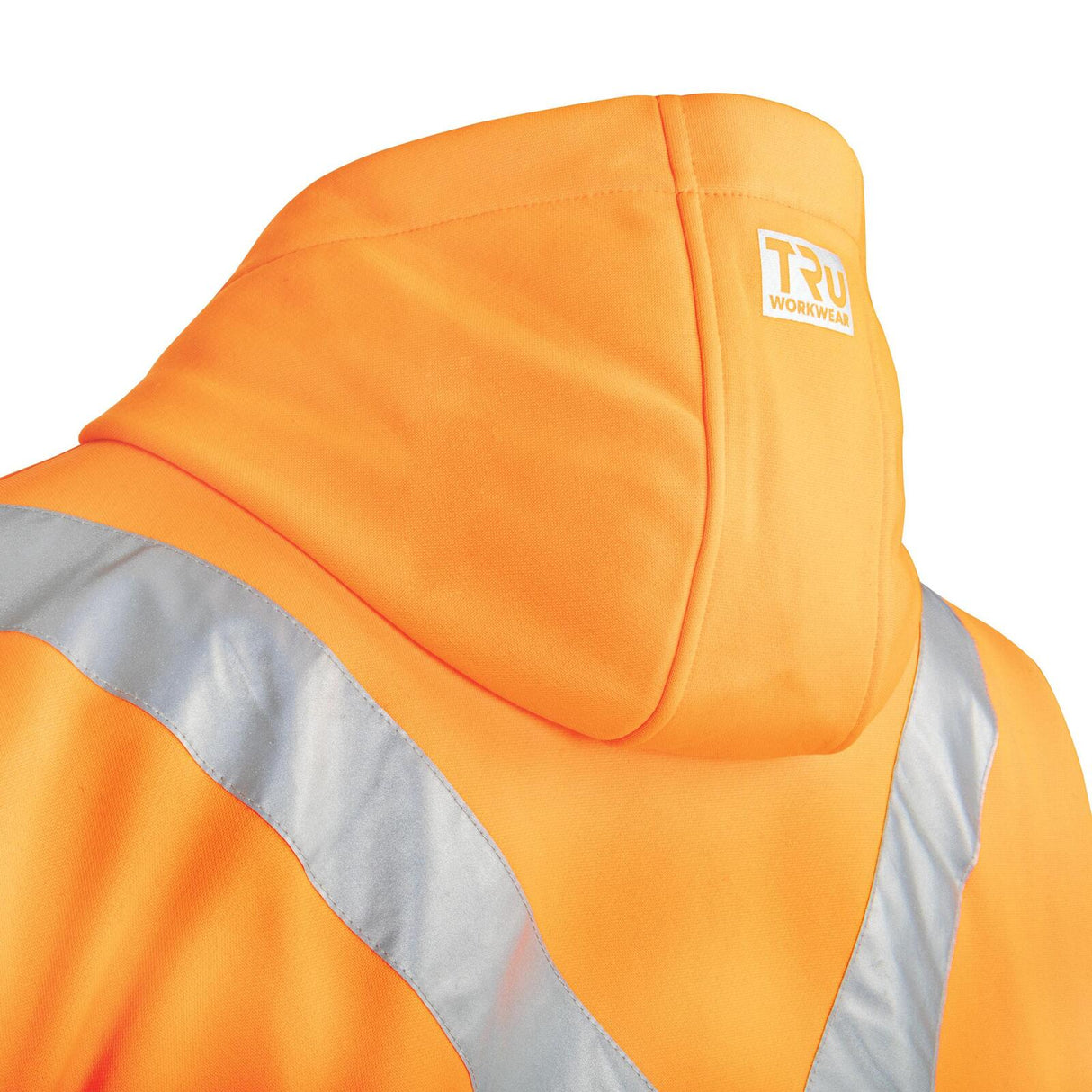 TRU Workwear Fleece Hoodie with Reflective Tape - NSW Rail