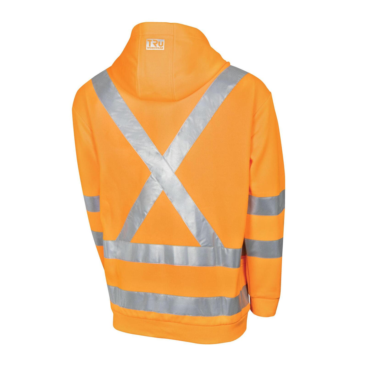 TRU Workwear Fleece Hoodie with Reflective Tape - NSW Rail
