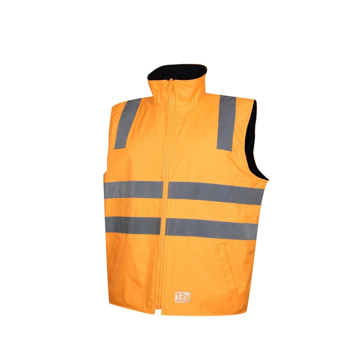 TRU Workwear 4 in 1 Polyester Oxford Jacket with Reflective Tape - VIC Rail