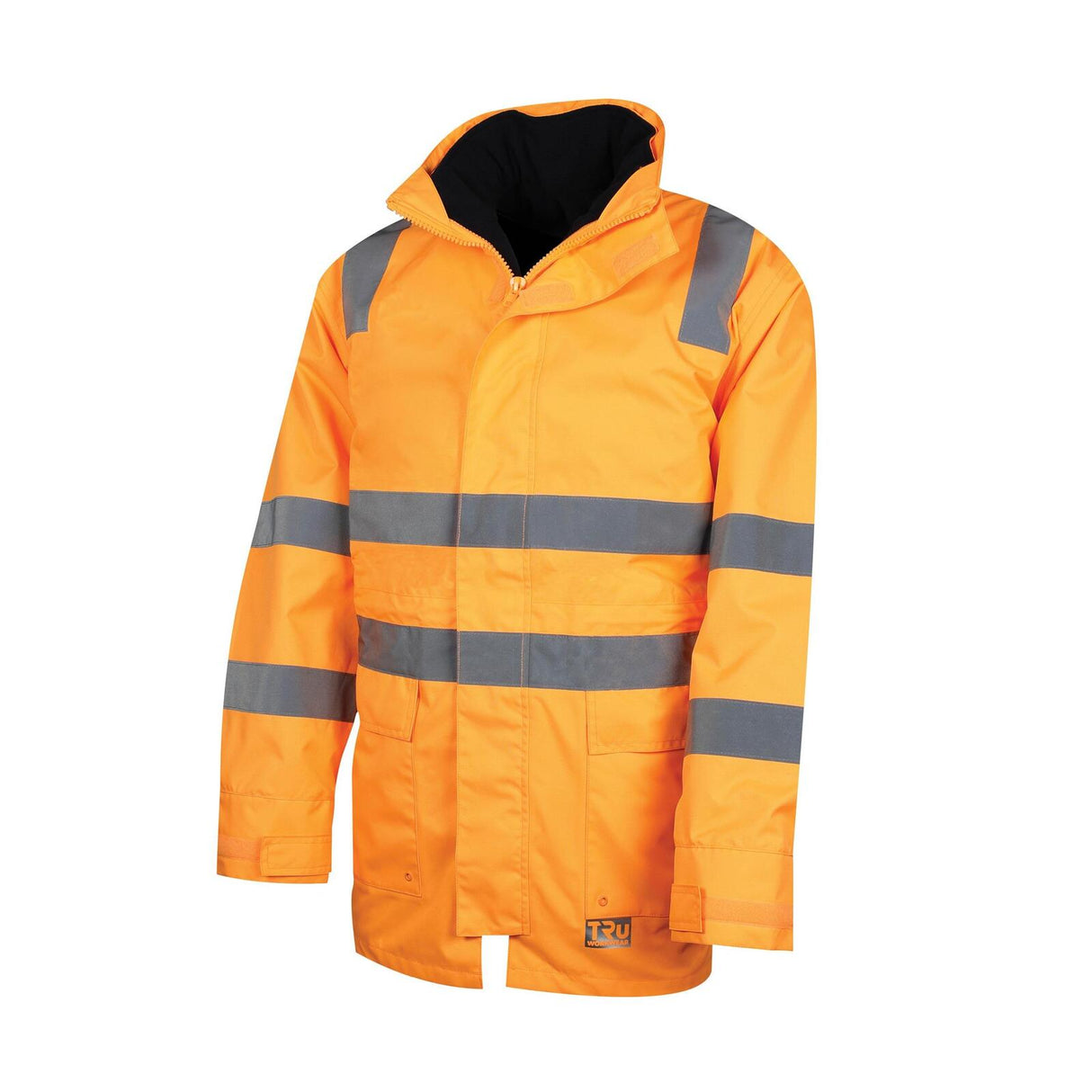 TRU Workwear 4 in 1 Polyester Oxford Jacket with Reflective Tape - VIC Rail