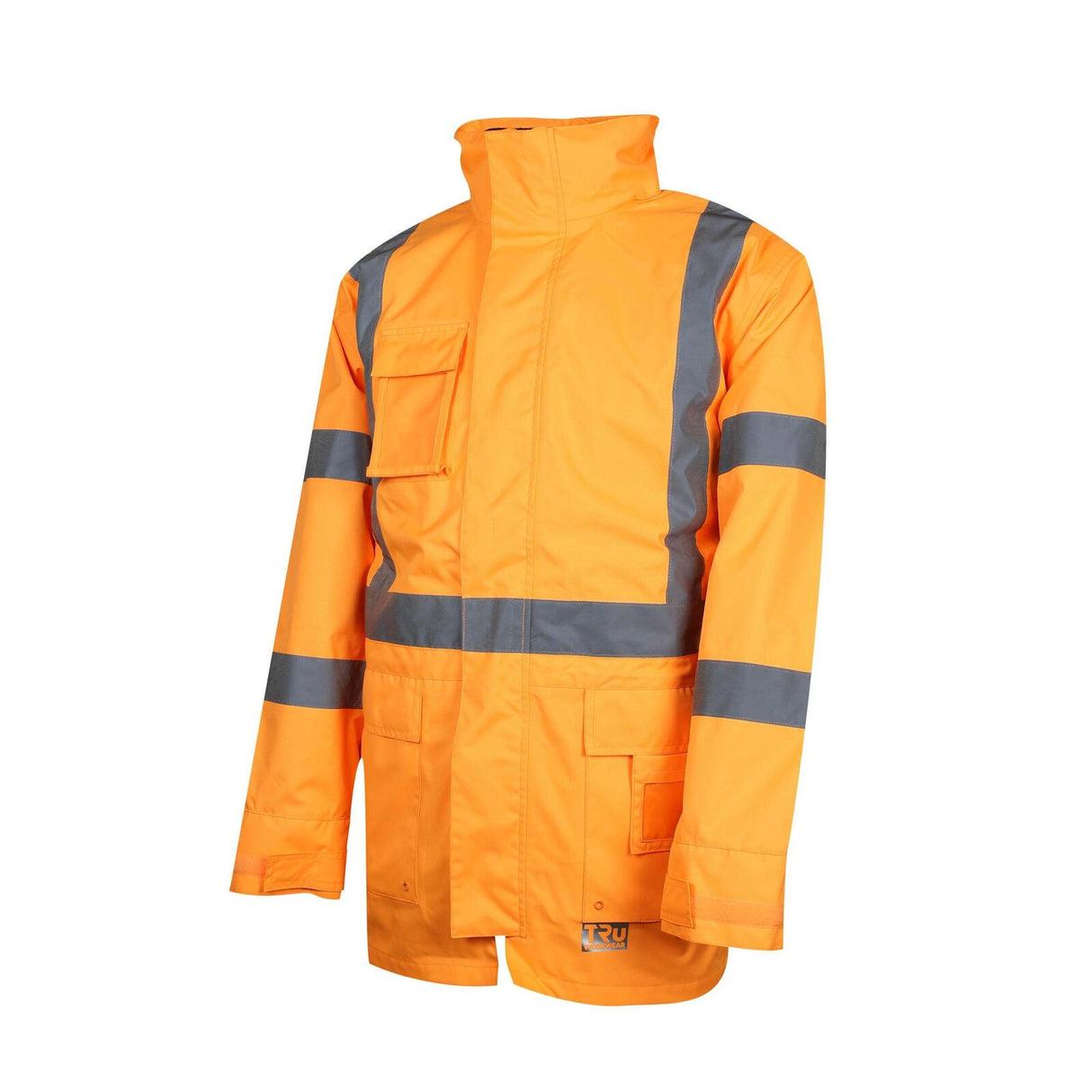 TRU Workwear 4 in 1 Polyester Oxford Jacket with Reflective Tape - NSW Rail