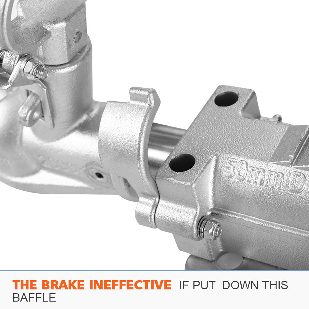50mm Ball Mechanical Override Brake Trailer Coupling Kit 2000Kg
