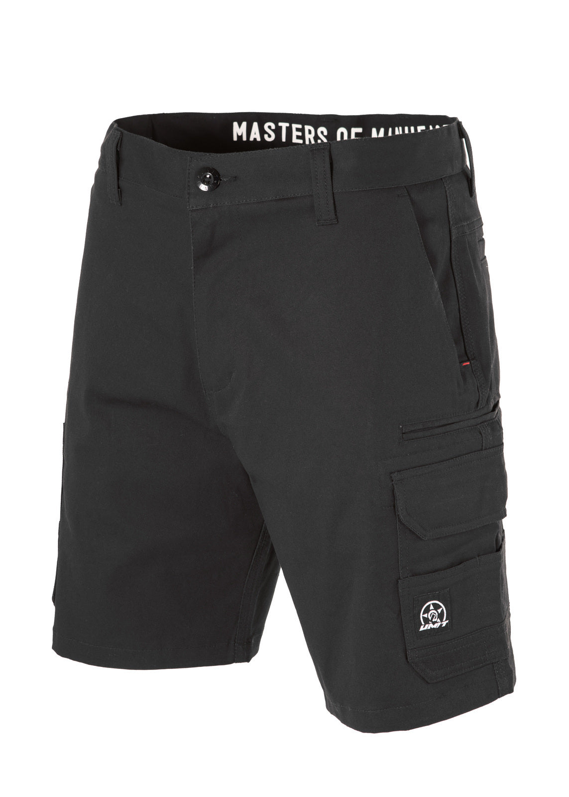 Unit Mens Shorts Work Cargo Demolition Black