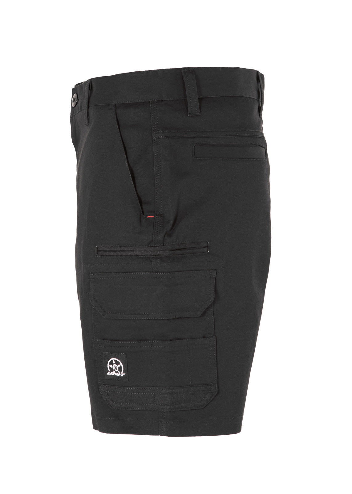 Unit Mens Shorts Work Cargo Demolition Black