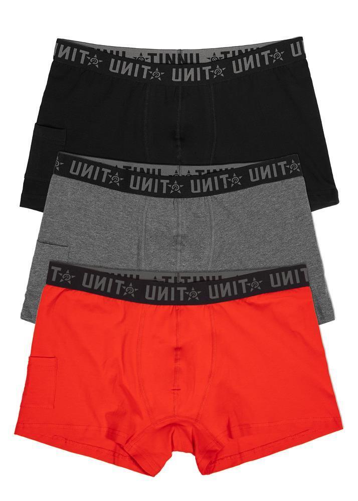 Unit Mens Underwear 3 Pack Day to Day Red