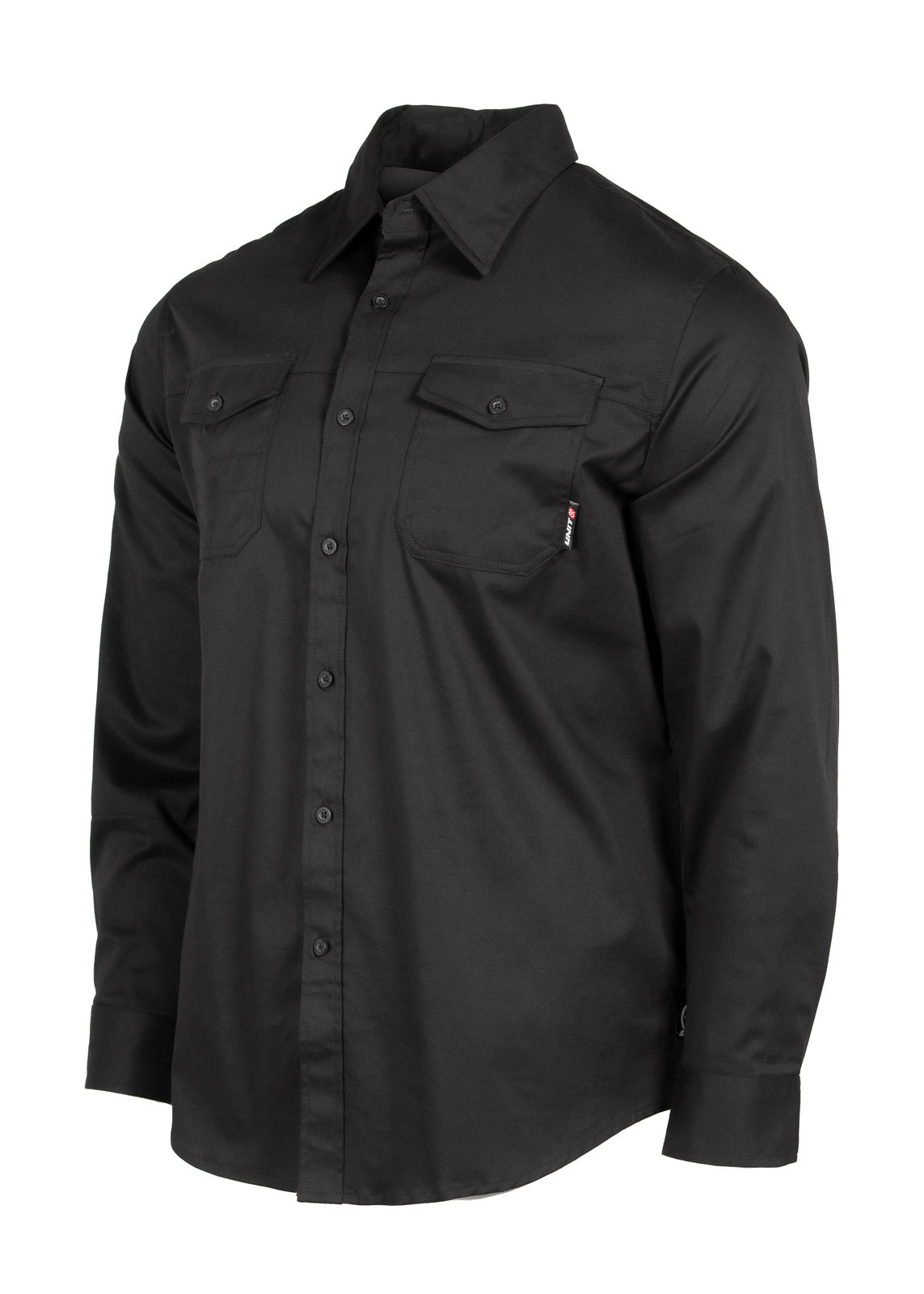 Unit Mens Shirt L/Slv Craftman Black
