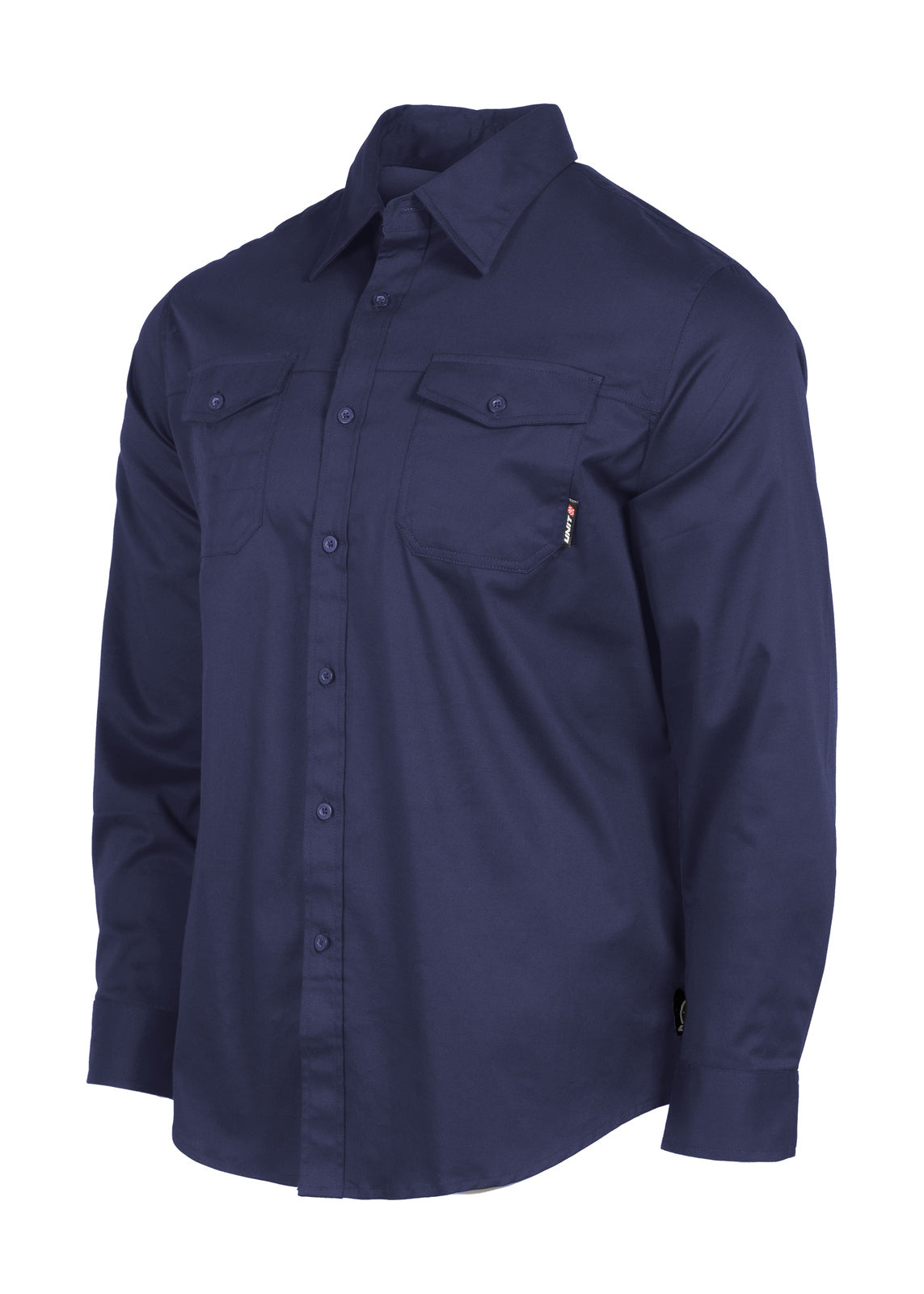 Unit Mens Shirt L/Slv Craftman Navy