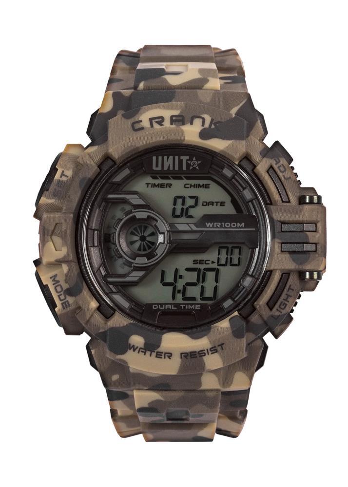 Unit Mens Watch Crank Camo OSFM Camo