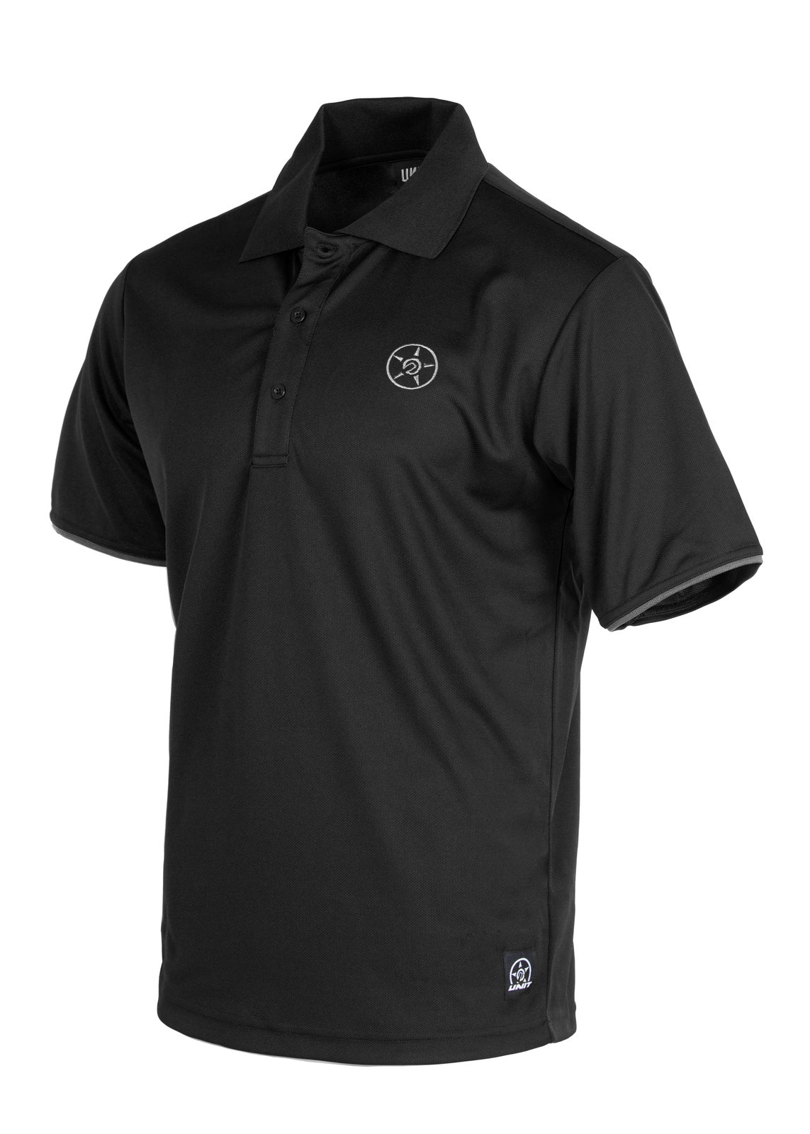 Unit Mens Polo Work Tactic Black