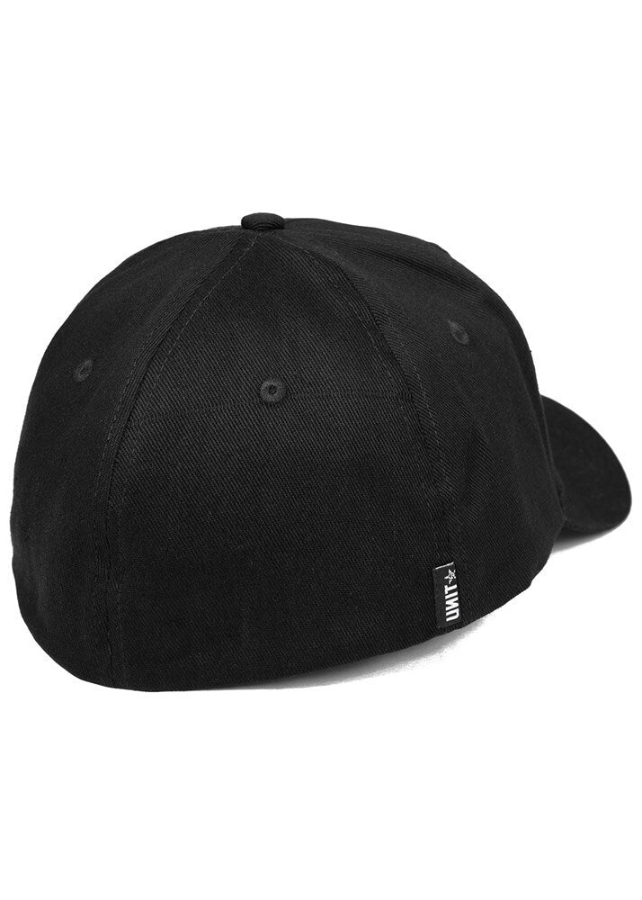 Unit Mens Headwear Flexi Cap Guild Black