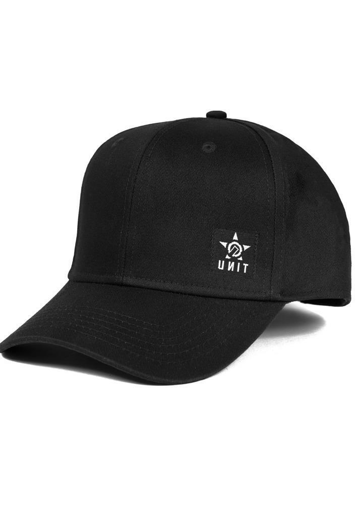 Unit Mens Headwear Cap (Snapback) League OSFM Black