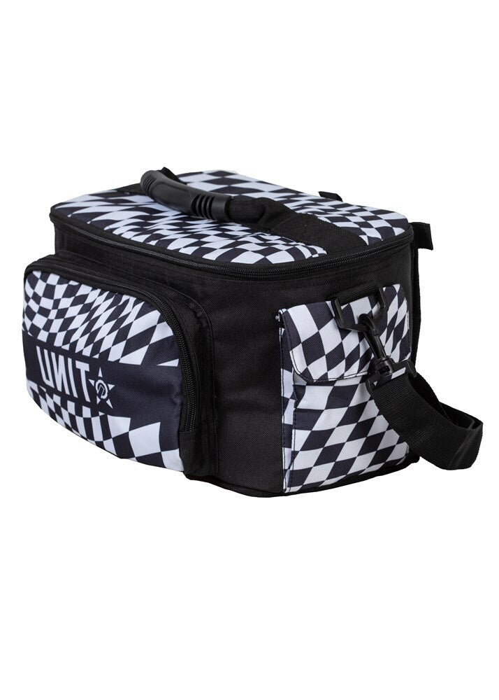 Unit Mens Bag Cooler Checkers One Size Black