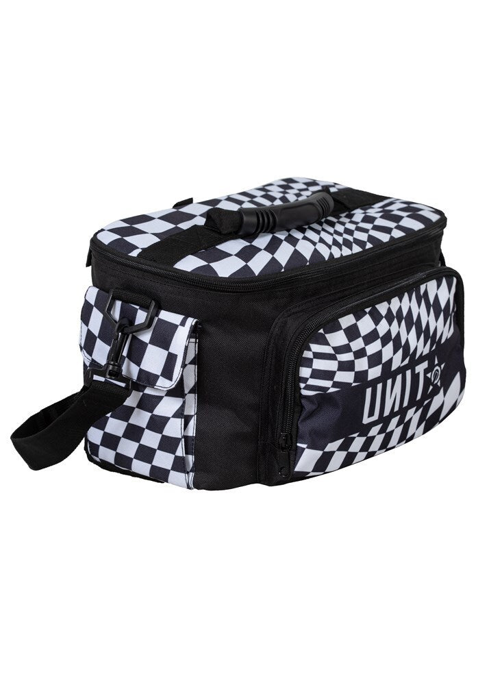 Unit Mens Bag Cooler Checkers One Size Black