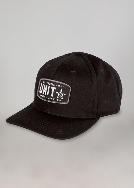 Unit Mens Headwear Cap Snapback Union Black