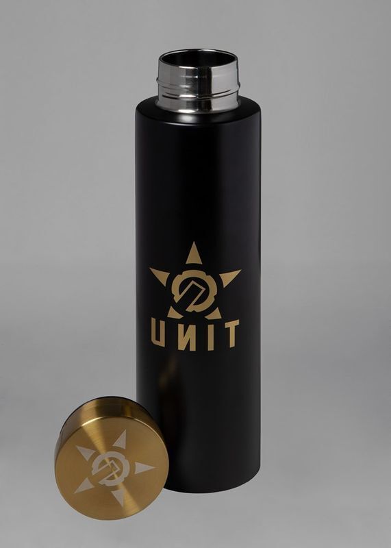 Unit Mens Water Bottle Grand Blk Gold