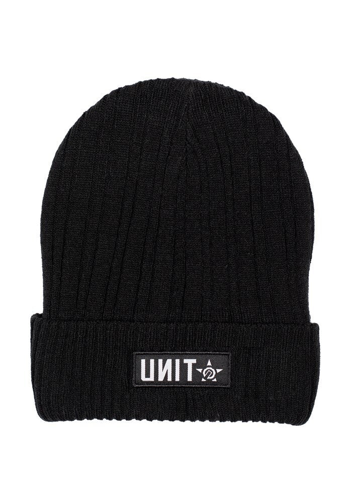 Unit Mens Headwear Beanie Cape OSFM Black