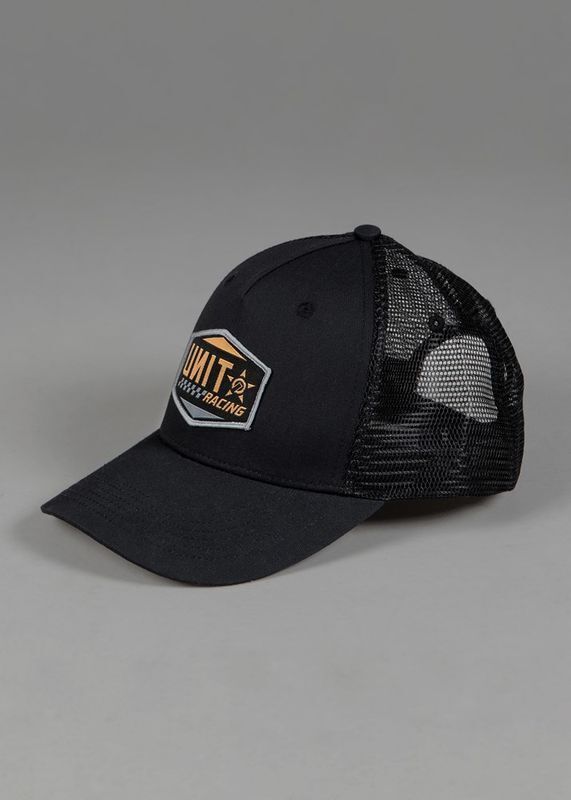Unit Mens Headwear Cap Trucker Unit Racing Black