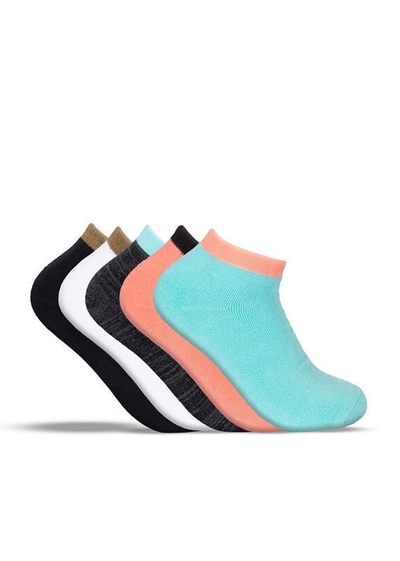 Unit Ladies Socks Lo-Lux 5 Pack Staple Multi Colour