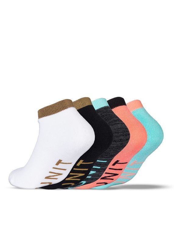 Unit Ladies Socks Lo-Lux 5 Pack Staple Multi Colour
