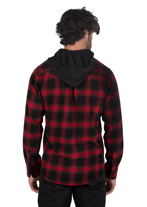Unit Mens Shirt Flannel Hood Chester
