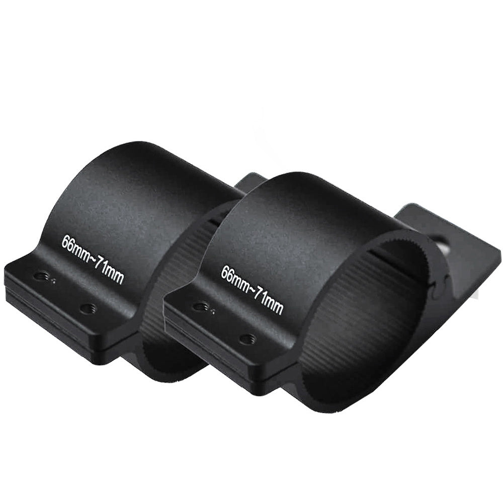 LIGHTFOX Pair 66mm 71mm Bullbar Mounting Bracket Clamp for Work Light Bar UHF Antenna