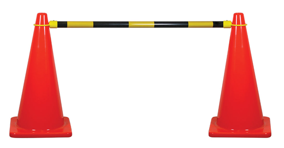 Extendable Cone Bar Black/Yellow 2meter