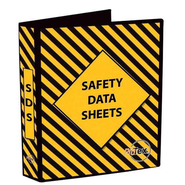 Safety Data Sheet Binder Yellow/Black 4 Ring Binder A4