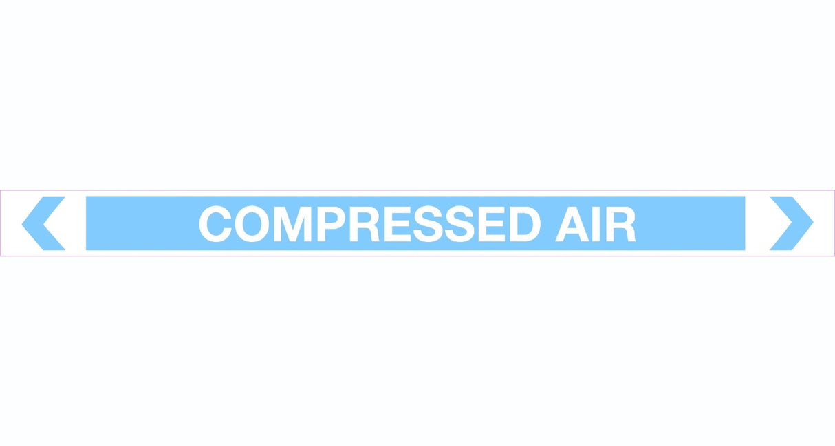 Compressed Air Self Adhesive Pipe Markers Pack of 10