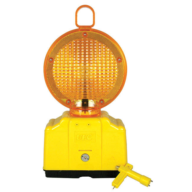 Roadside Traffic Safety Sign Flashing LED Light Amber