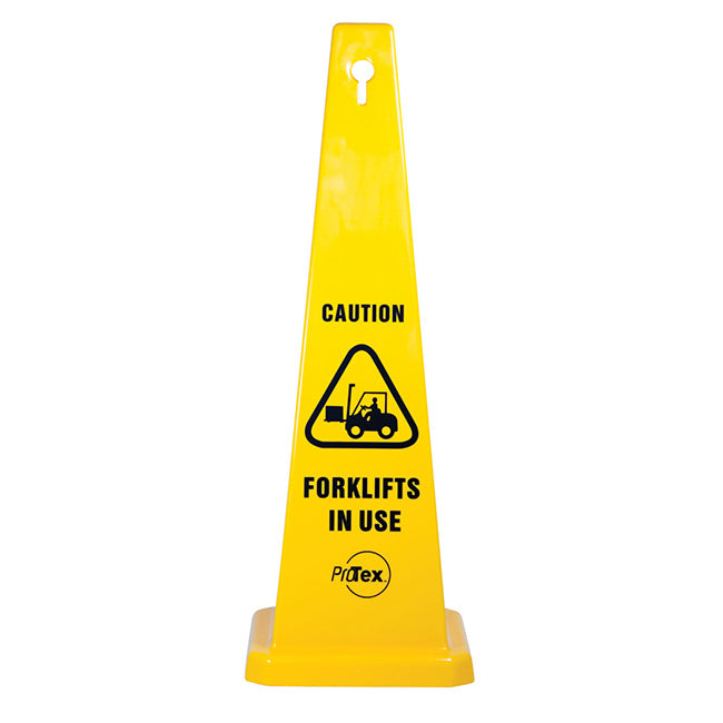 Caution Forklifts In Use Floor Safety Sign Cone