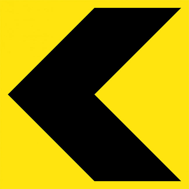 Chevron Traffic Safety Sign Corflute 600x600mm