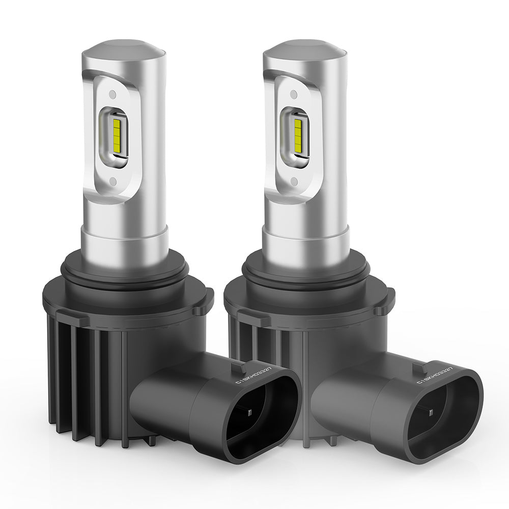 LIGHTFOX Pair Lumiled 9006 HB4 6000LM LED Headlight Kit High/Low Replace Xenon Halogen Globe