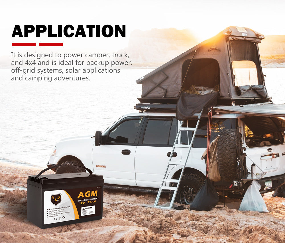 170AH 12V AGM Deep Cycle Battery